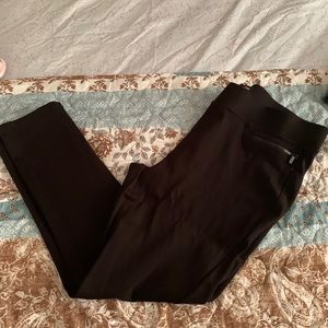 Black skinny ponte pants